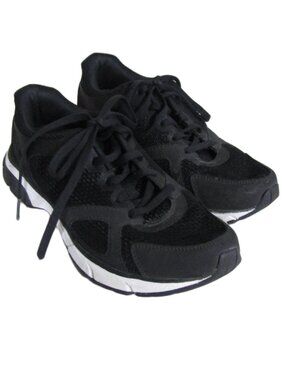 VIONIC TOKYO Mesh Black White Orthotic Walking Sneakers Shoes Comfort 7.5 Wide